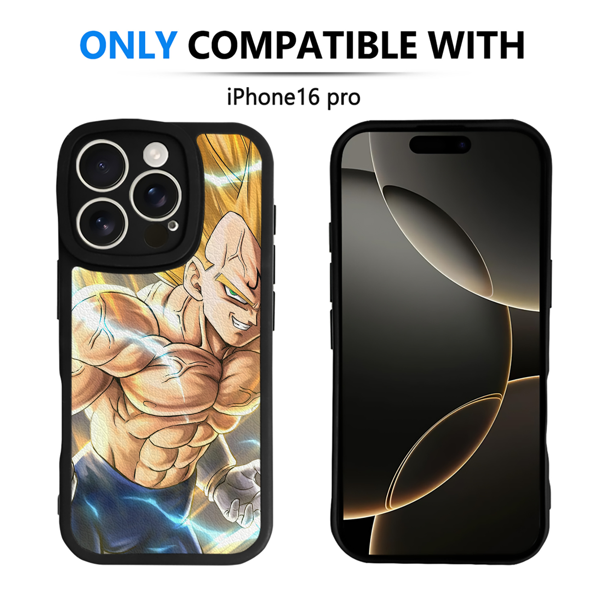 （画像用） ドラゴンボール DRAGON BALL 【iPhone 16シリーズ対応】シリコンスマホケース（レザー調） 材質：シリコン